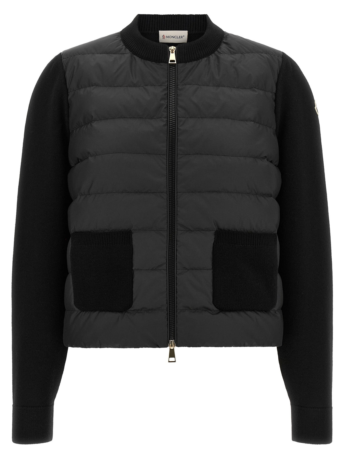 Moncler Padded Cardigan Black
