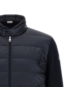Moncler Padded Cardigan Blue
