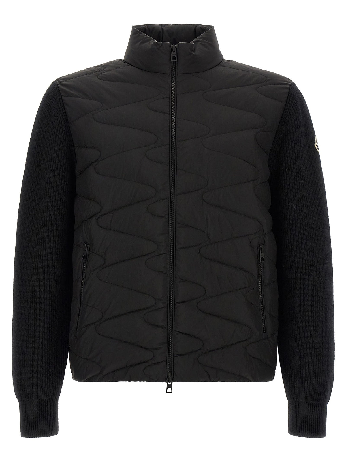 Moncler Padded Cardigan Black