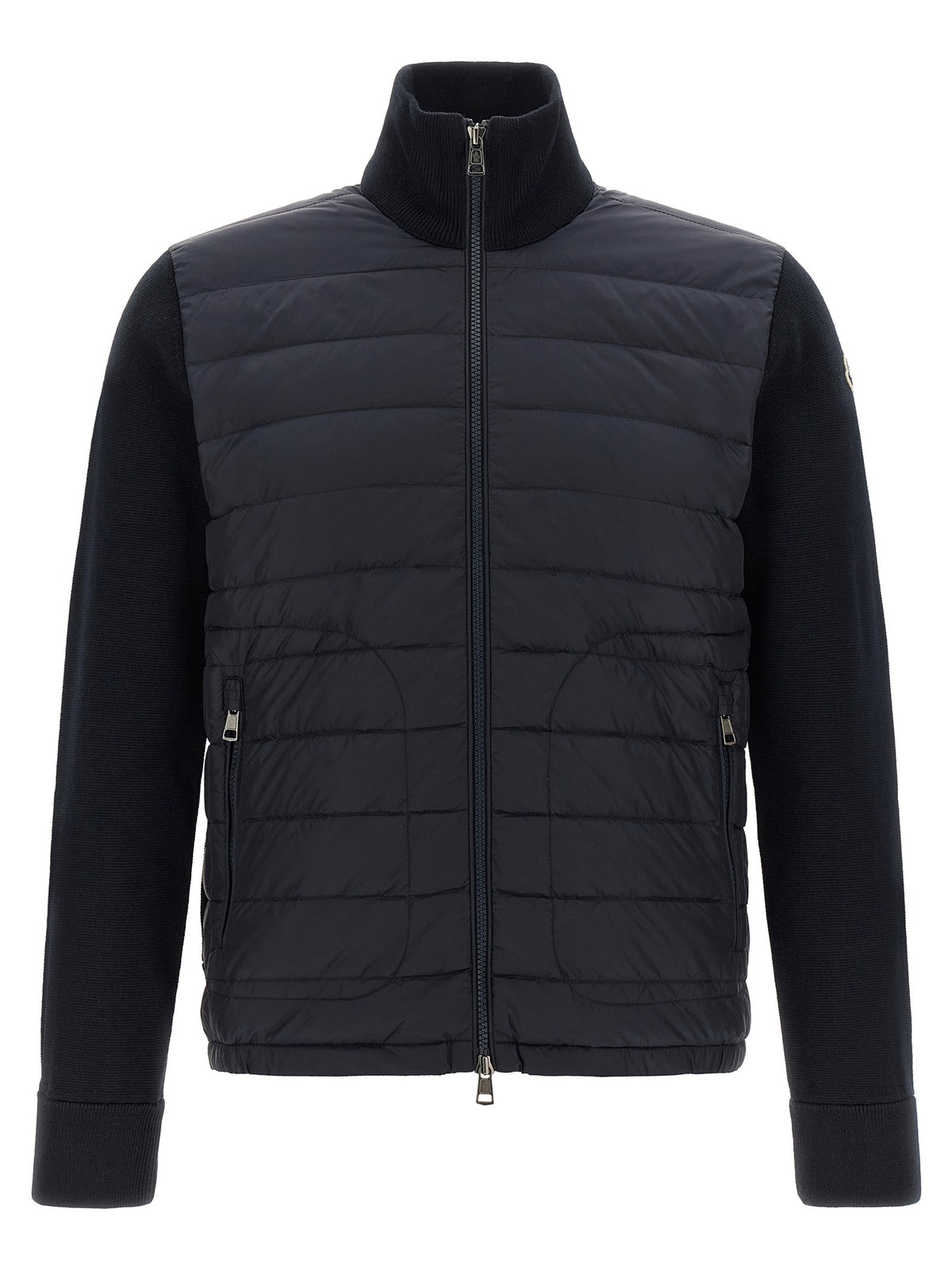 Moncler Padded Cardigan Blue