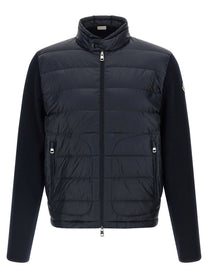 Moncler Padded Cardigan Blue