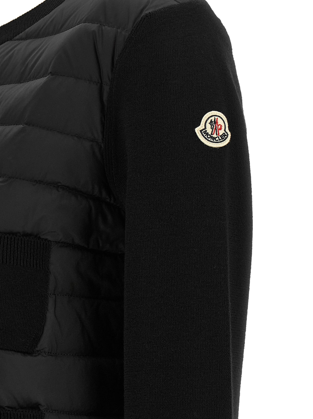 Moncler Padded Cardigan Black