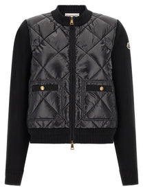 Moncler Padded Cardigan Black