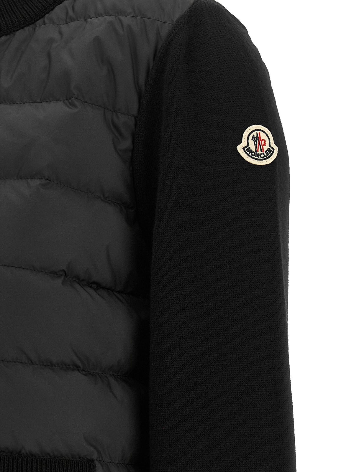 Moncler Padded Cardigan Black