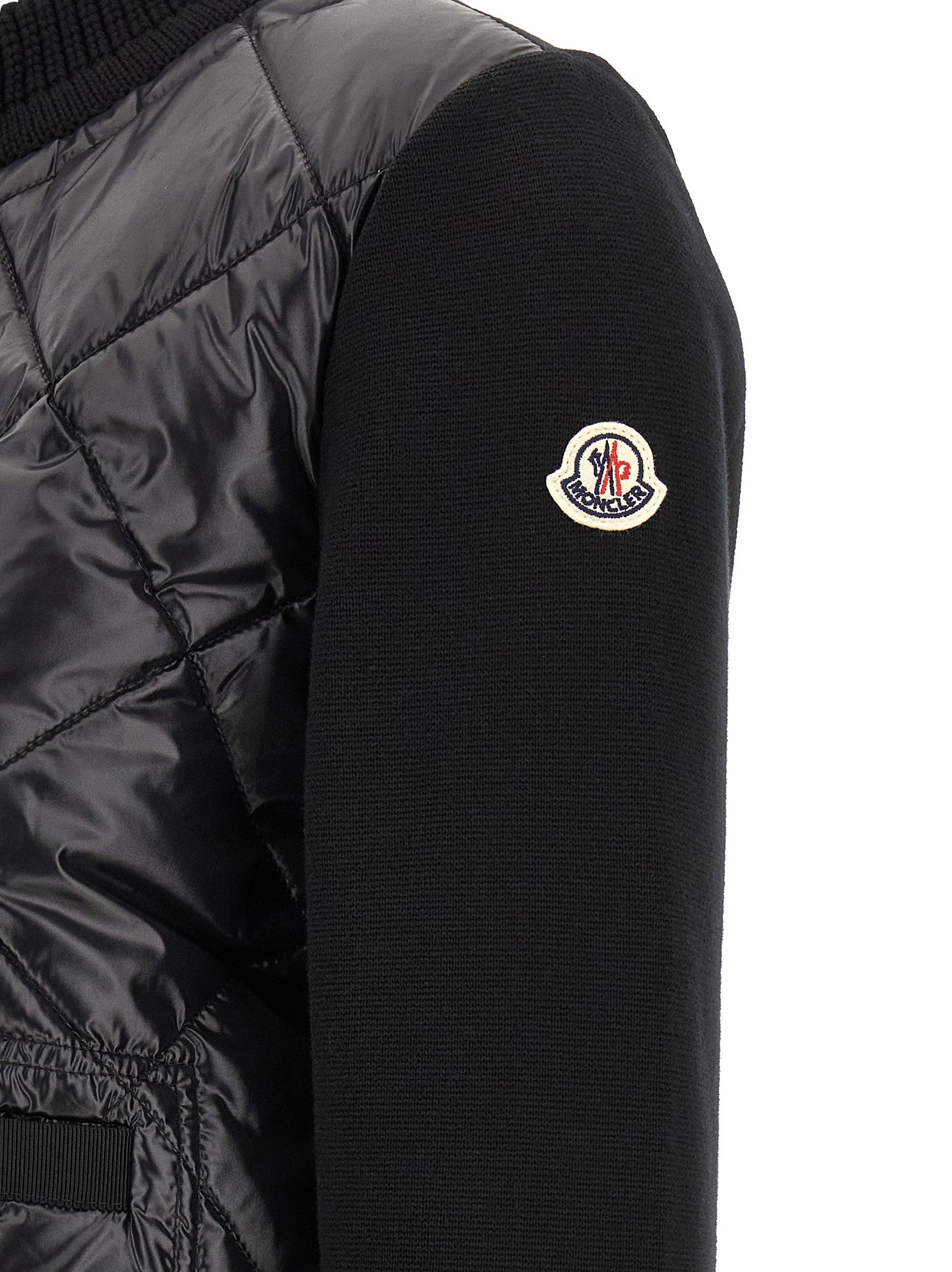 Moncler Padded Cardigan Black