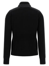 Moncler Grenoble Padded Cardigan Black