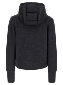 Moncler Padded Cardigan Grey