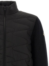 Moncler Padded Cardigan Black, view 3