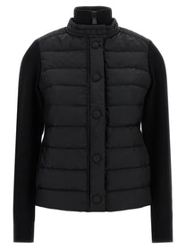 Moncler Grenoble Padded Cardigan Black