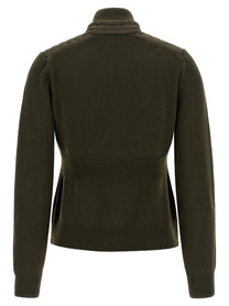 Moncler Grenoble Padded Cardigan Green