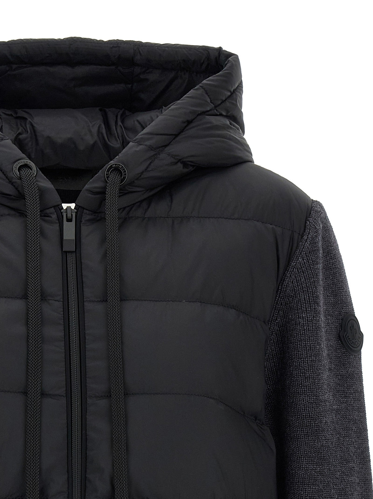 Moncler Padded Cardigan Grey