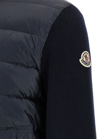 Moncler Padded Cardigan Blue