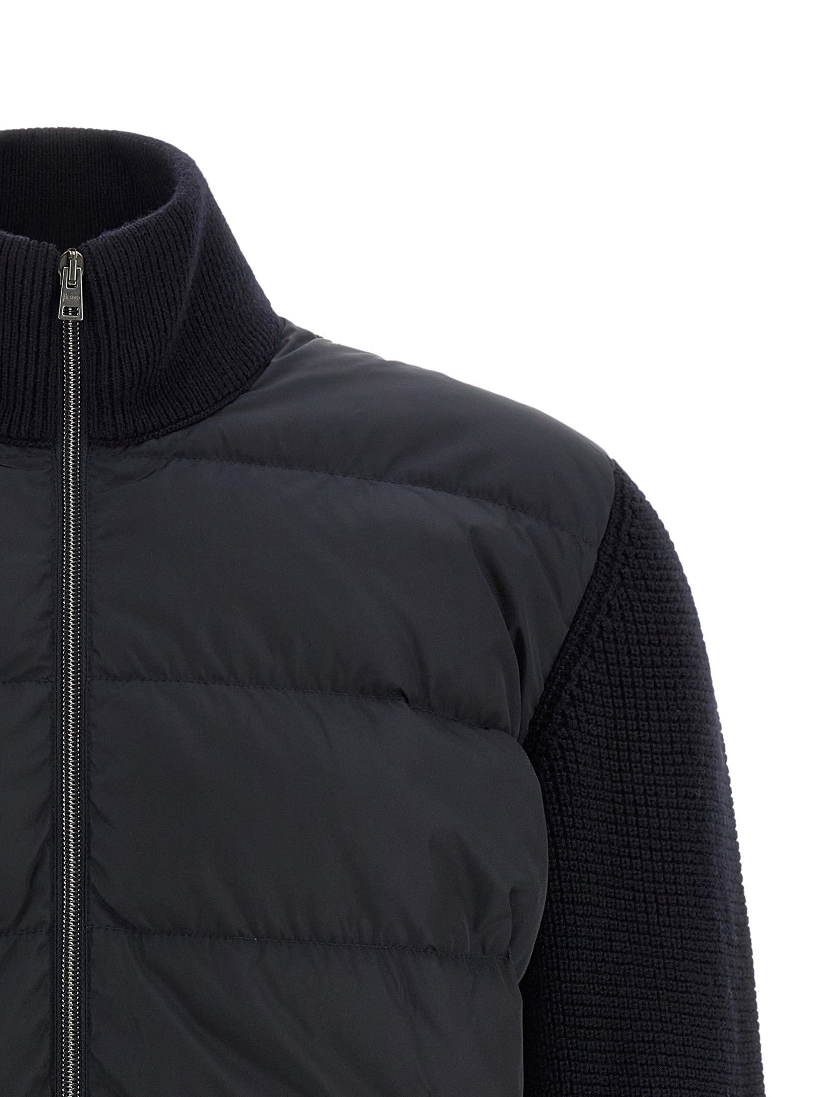 Herno Padded Cardigan Blue