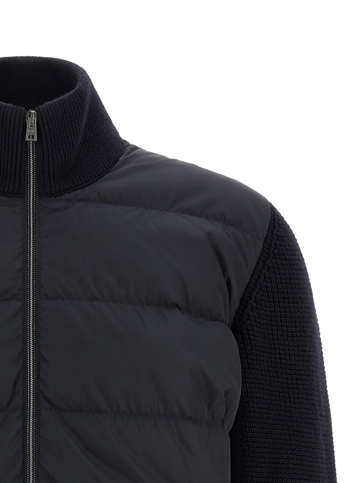 Herno Padded Cardigan Blue, view 3