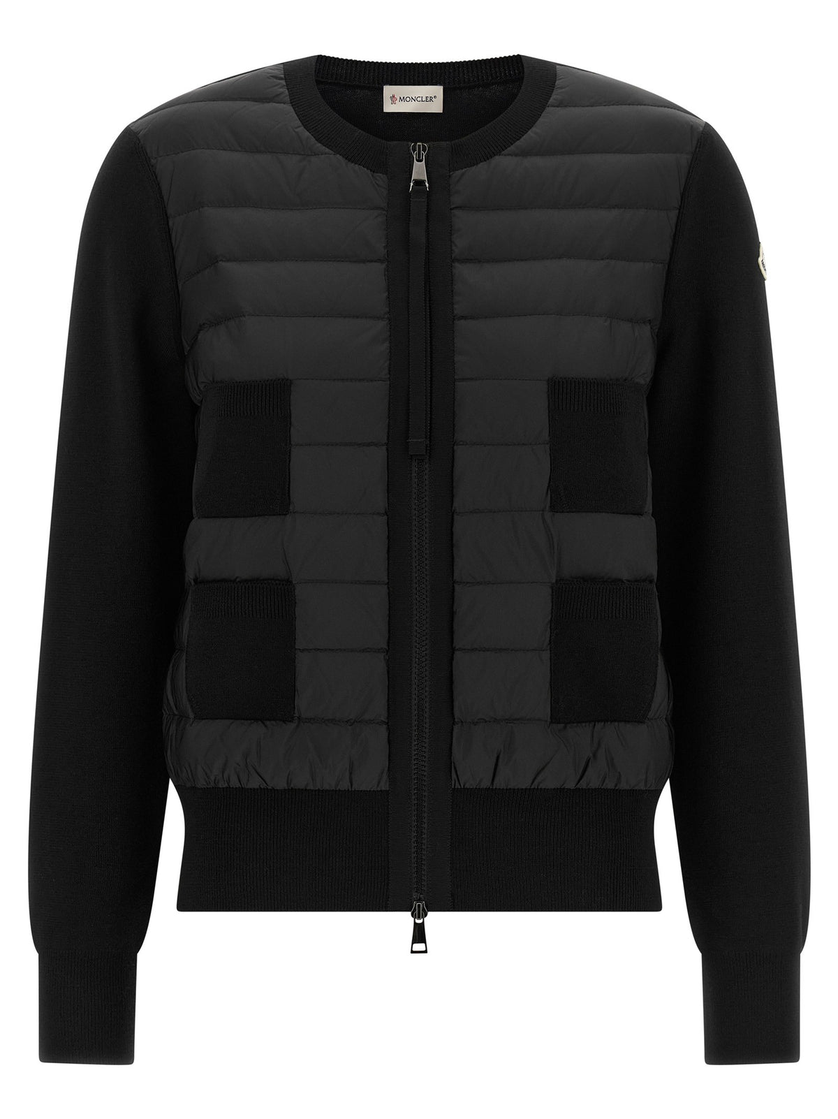 Moncler Padded Cardigan Black