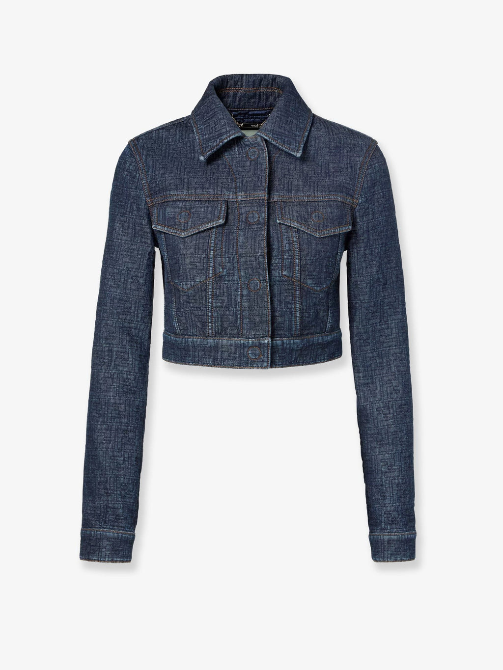 Fendi Women's FF Denim Bolero Jacket Blue