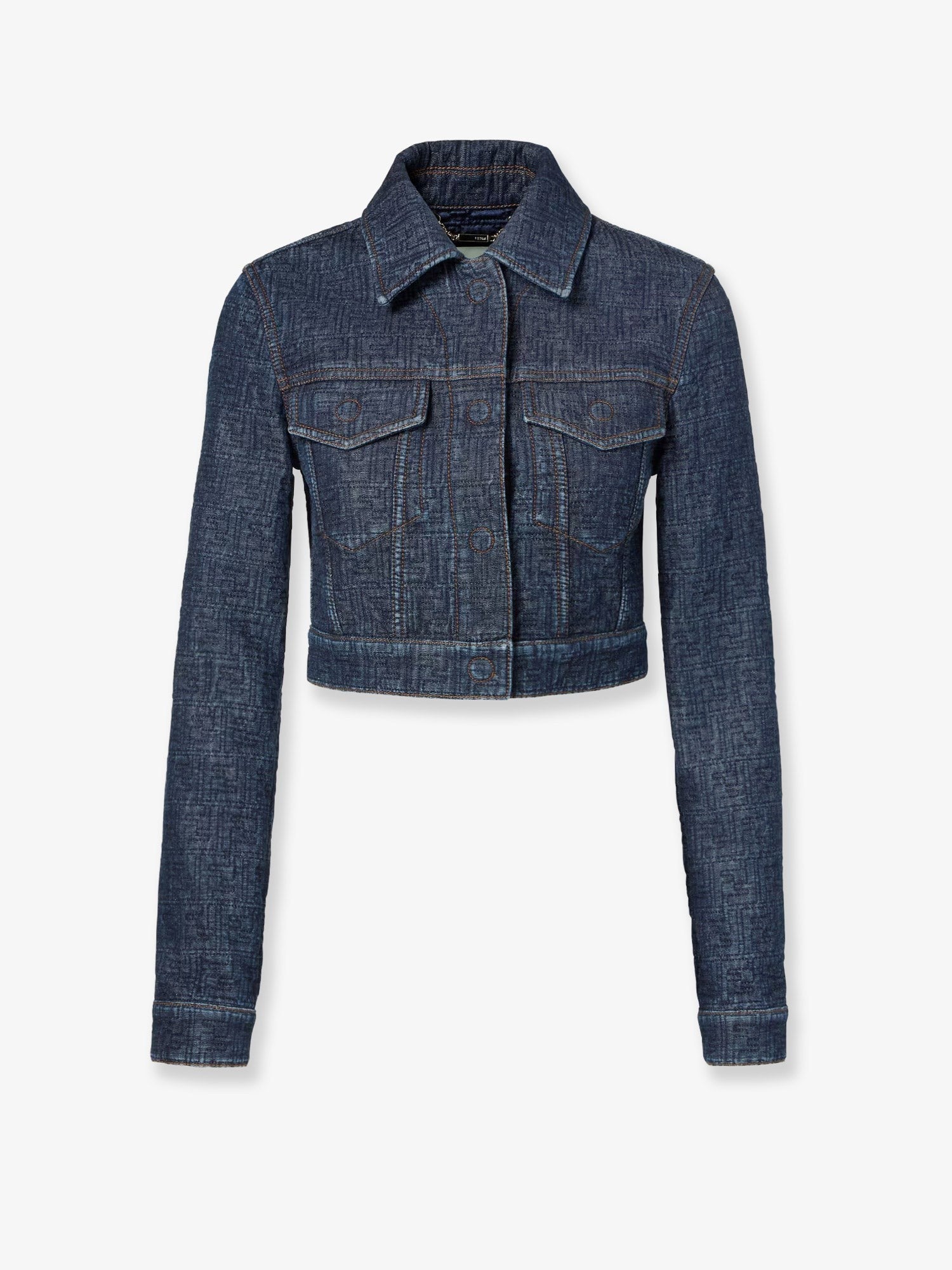 Fendi Women's Padded Denim Jacket Blue