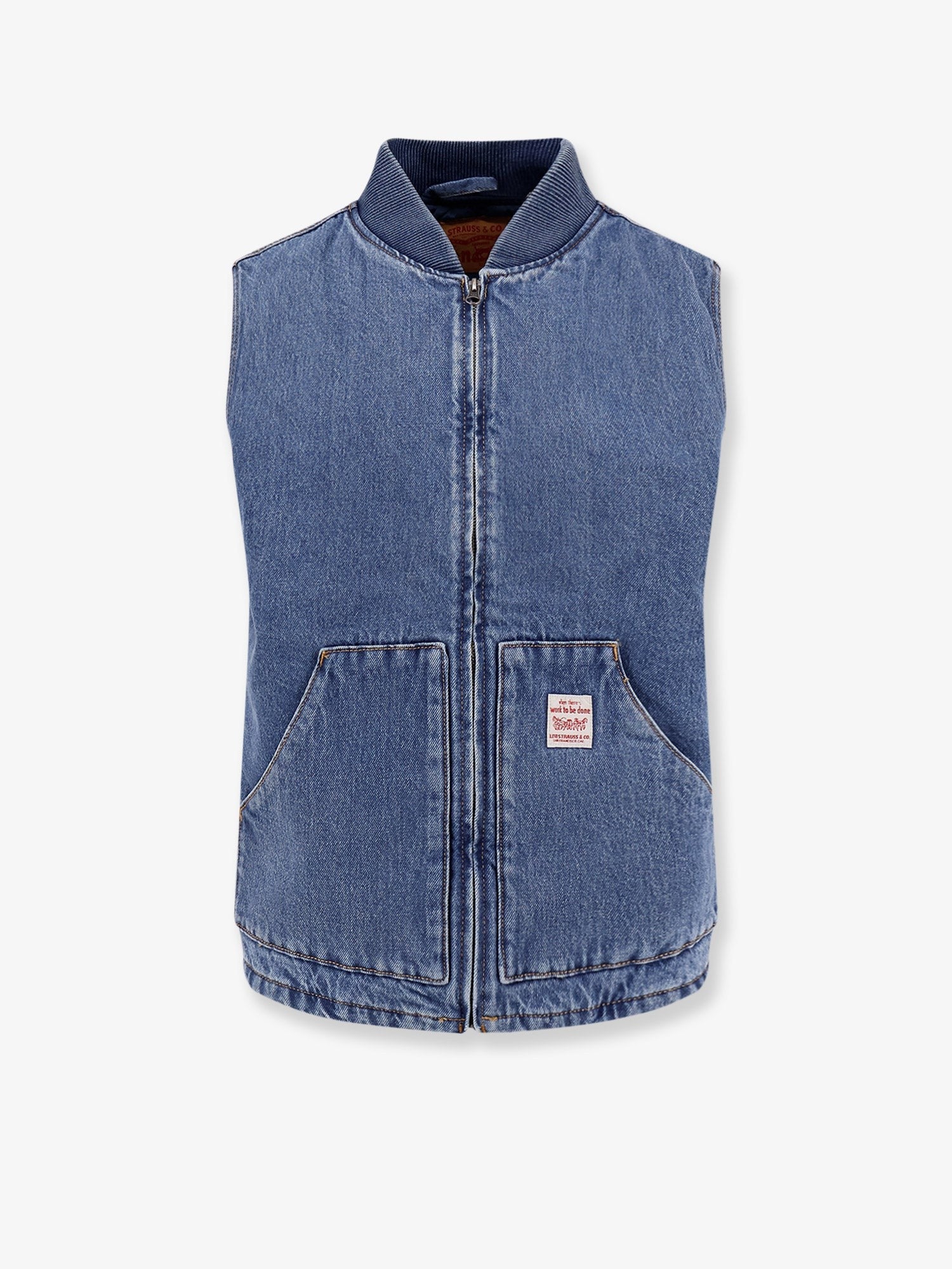 Levi's Men's Padded Denim Vest Blue Levi's