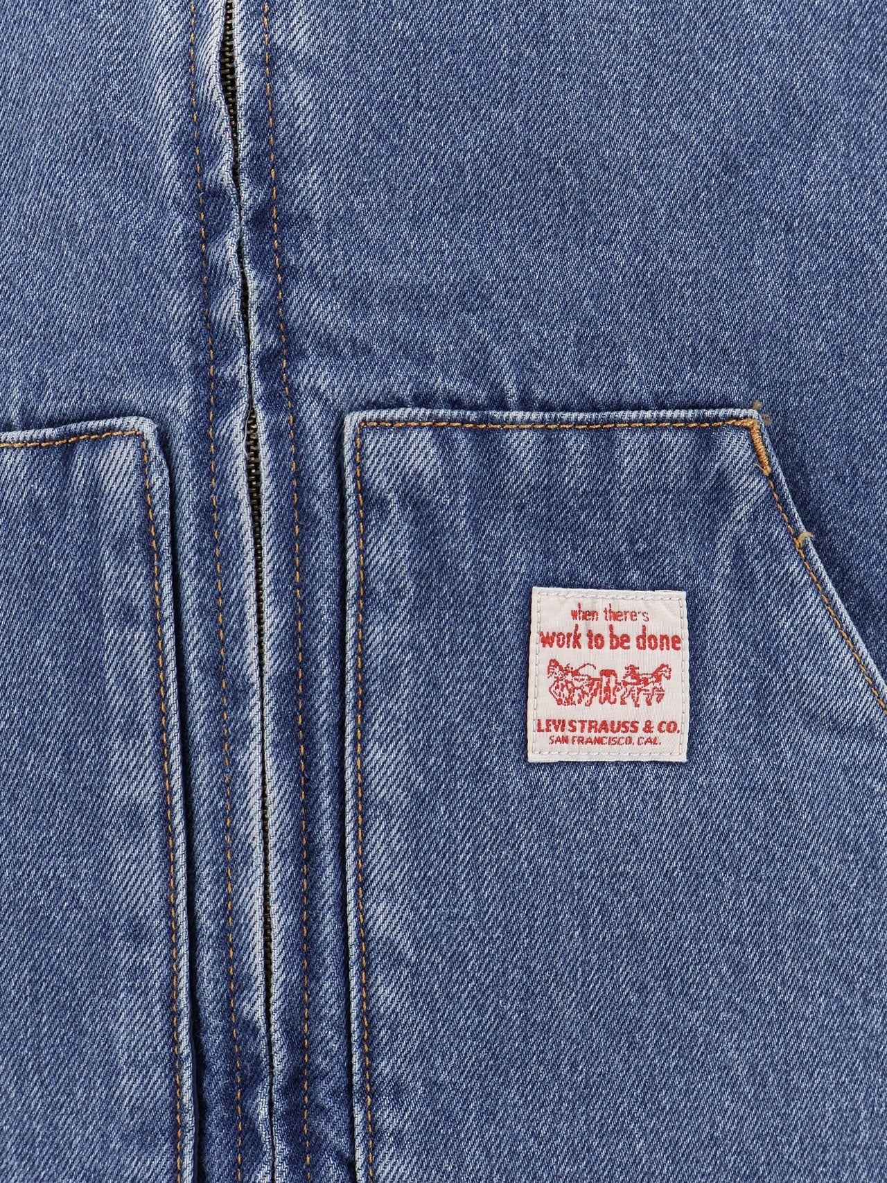 Levi's Men's Padded Denim Vest Blue Levi's