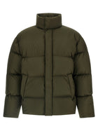 Saint Laurent Padded Down Jacket Green