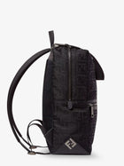 Fendi Men's Padded FF Nylon Fendi Lui Backpack Black, view 3