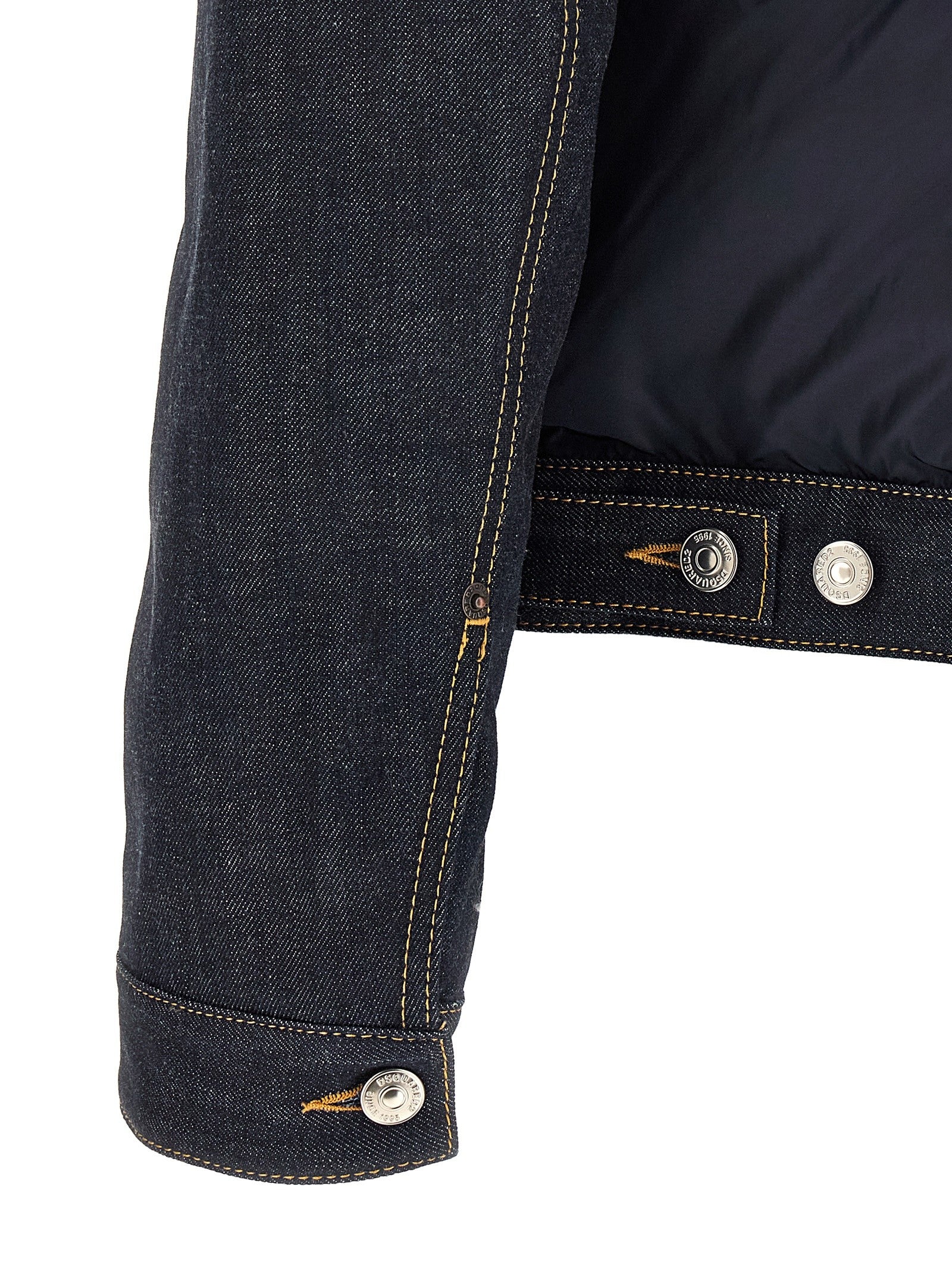 Dsquared2 Padded Hybrid Trucker Jacket Blue