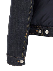 Dsquared2 Padded Hybrid Trucker Jacket Blue