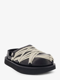 Rick Owens Women's Padded Megalace Platform Leather Sandals Black