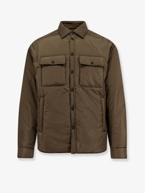 Dsquared2 Men's Padded Nylon Shirt Jacket Green