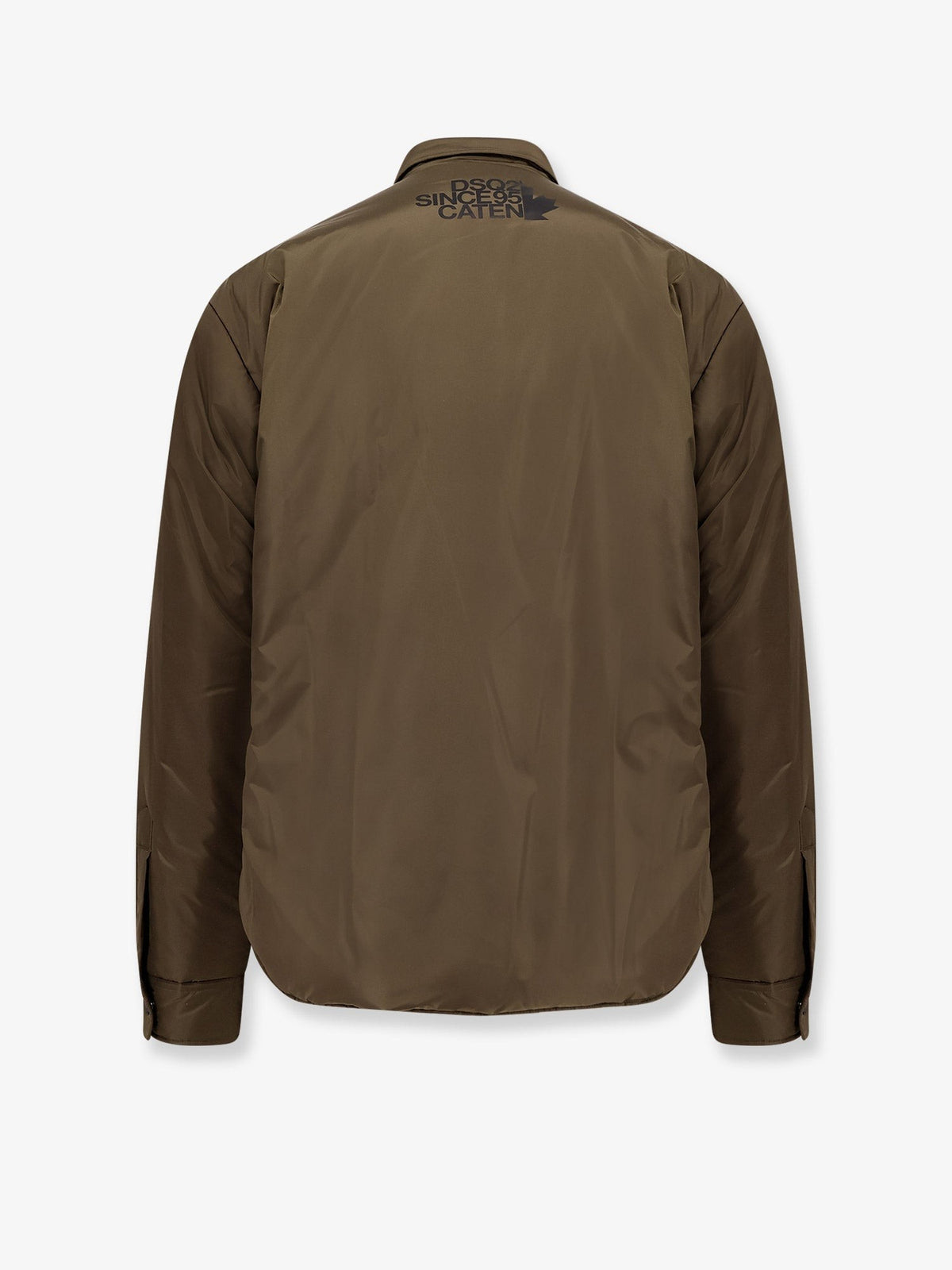 Dsquared2 Men's Padded Nylon Shirt Jacket Green