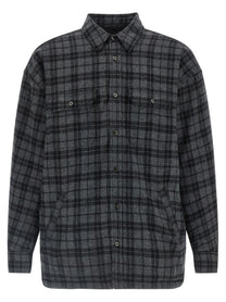 Willy Chavarria Padded Overshirt Grey