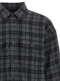 Willy Chavarria Padded Overshirt Grey