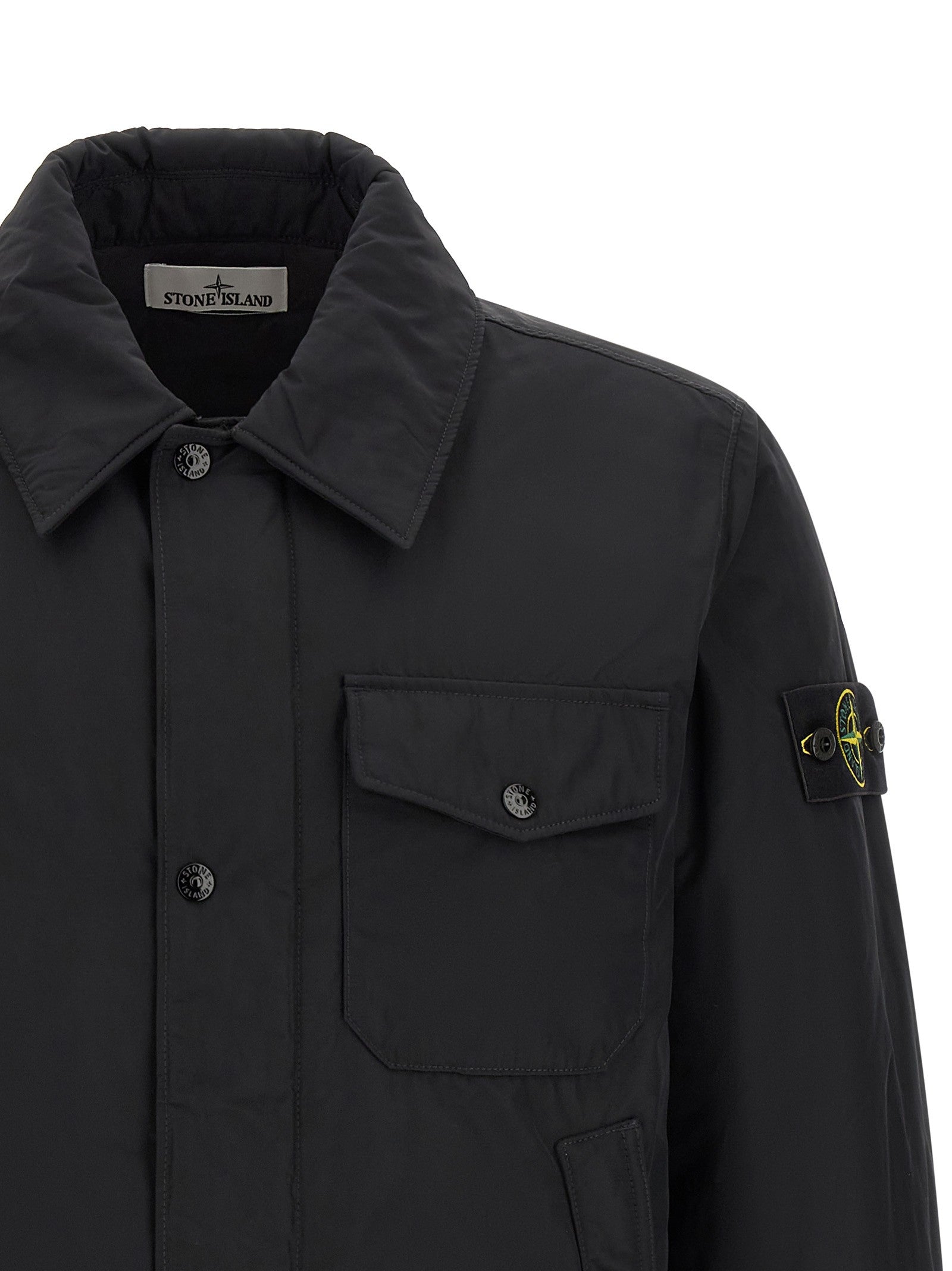Stone Island Padded Overshirt Black