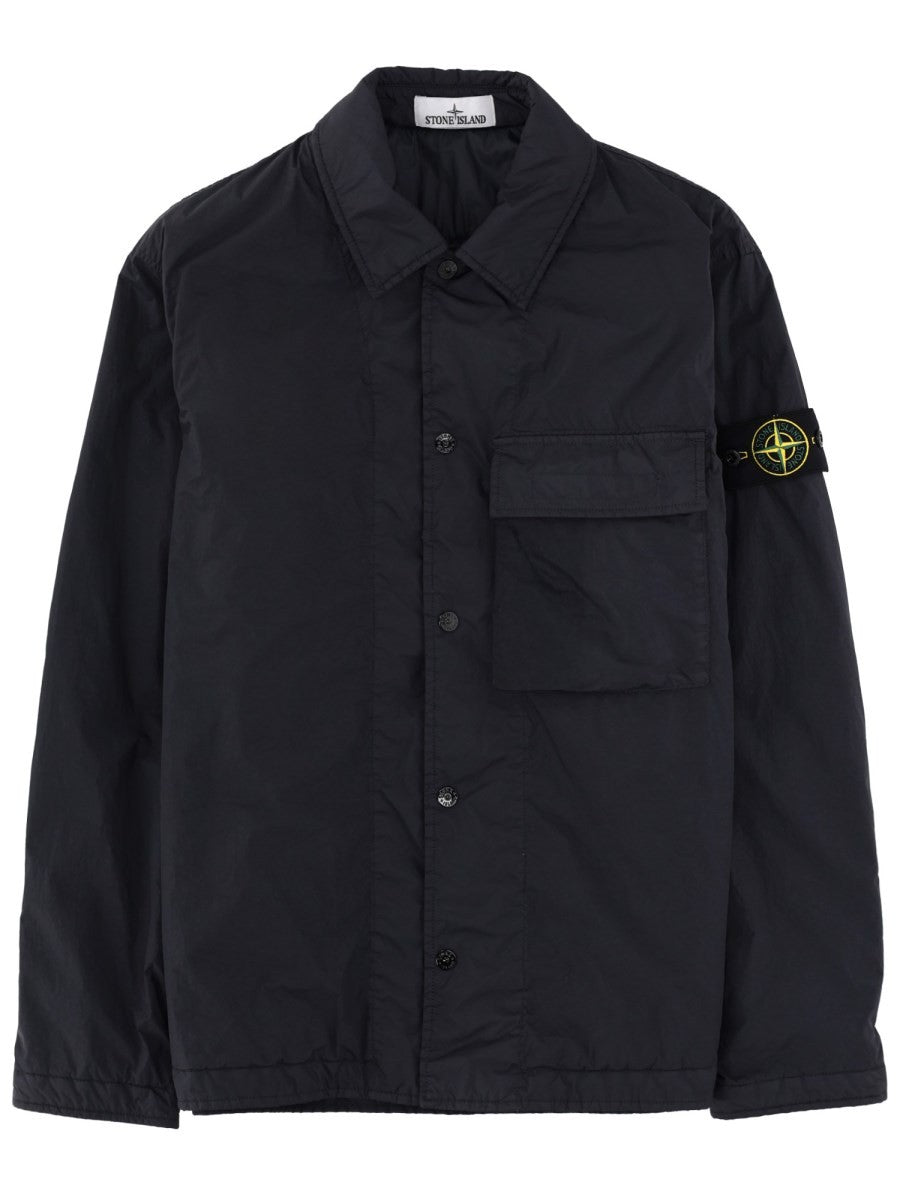 Stone Island Men's Padded Overshirt Blue