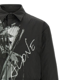 YOHJI YAMAMOTO Padded Overshirt Black, view 3