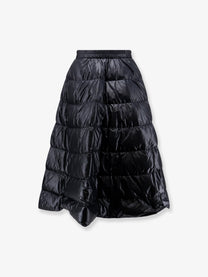 Moncler Women's Padded Recycled Nylon Skirt Black, view 2