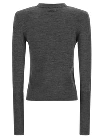 Pinko Padded Shoulder Sweater Grey