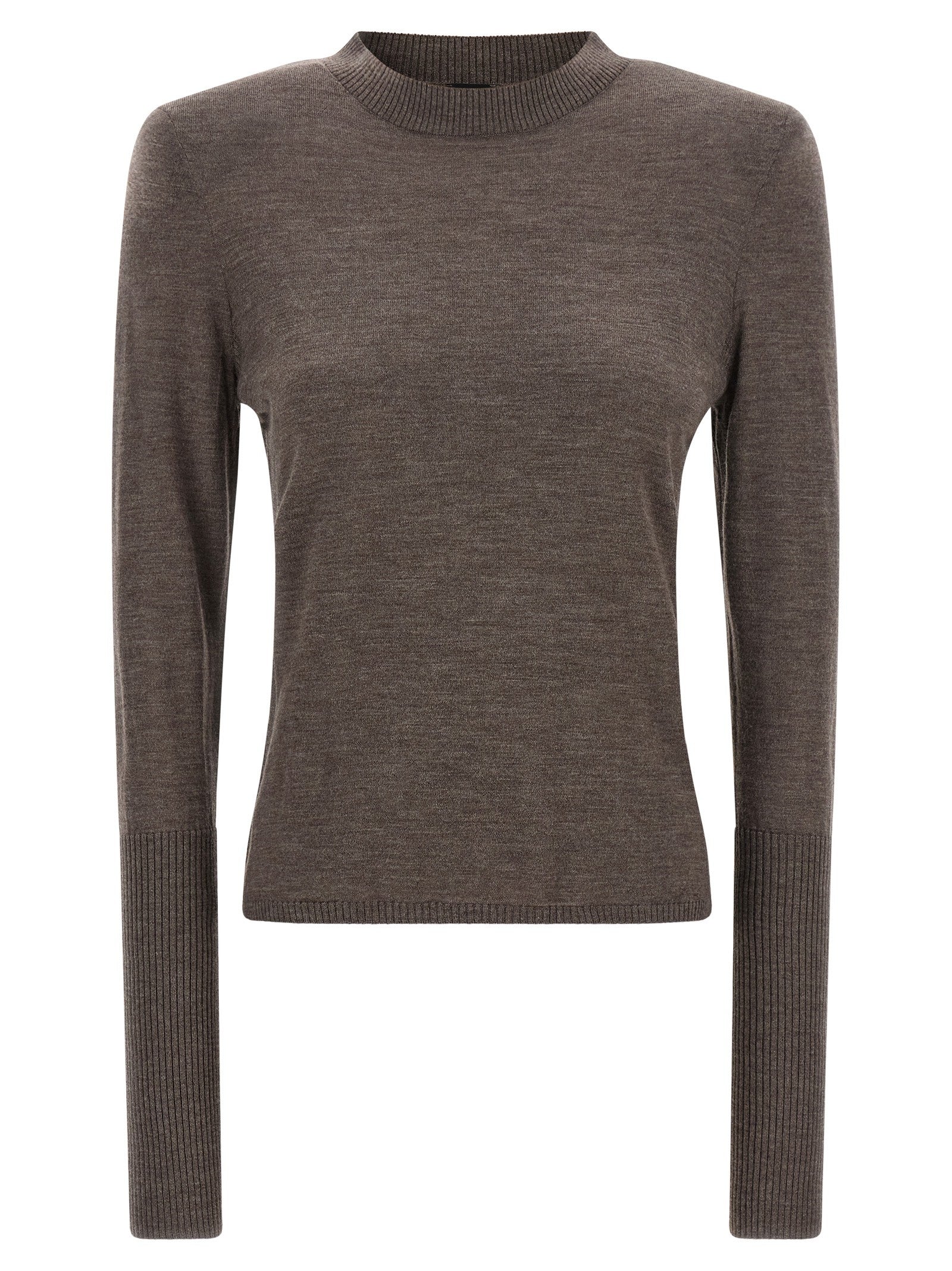 Pinko Padded Shoulder Sweater Brown