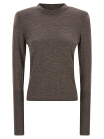 Pinko Padded Shoulder Sweater Brown