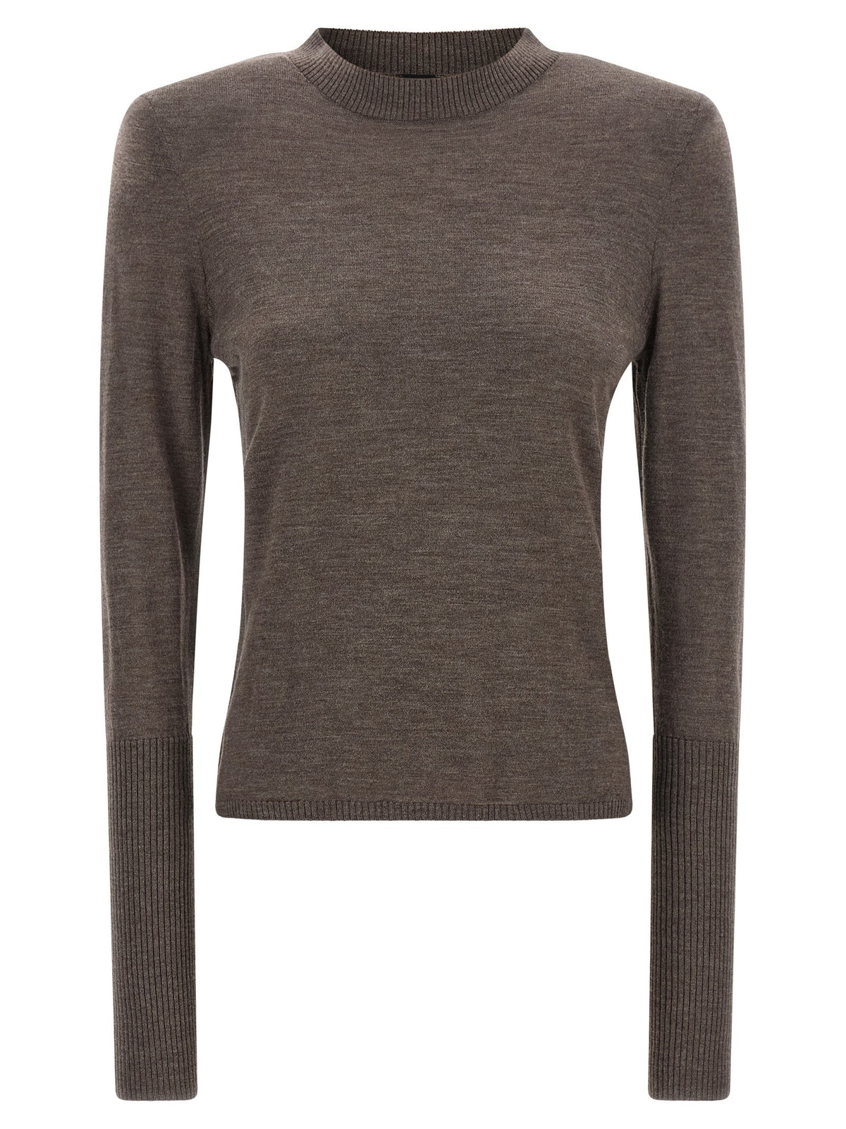 Pinko Padded Shoulder Sweater Brown