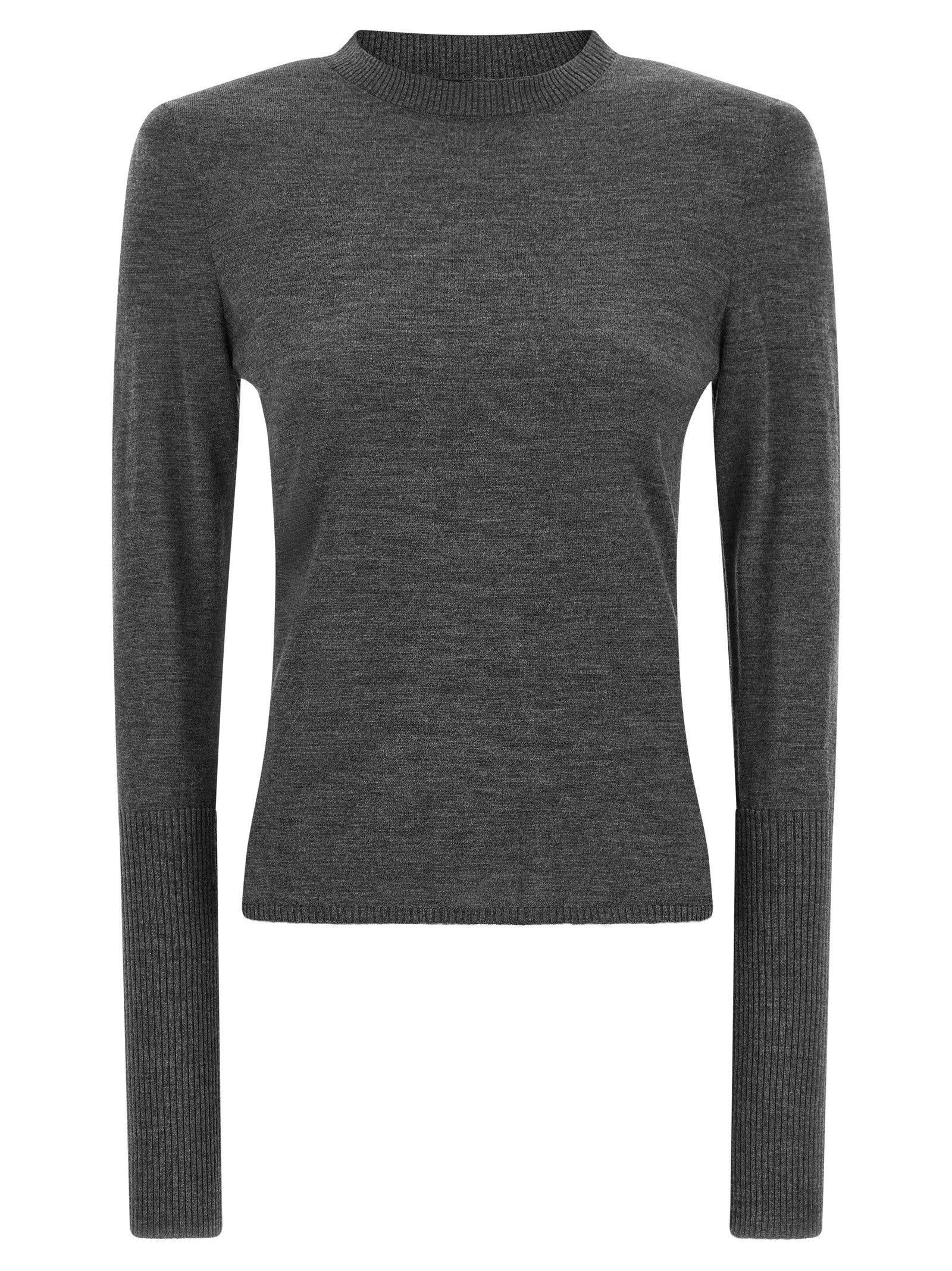 Pinko Padded Shoulder Sweater Grey