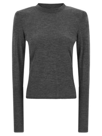 Pinko Padded Shoulder Sweater Grey