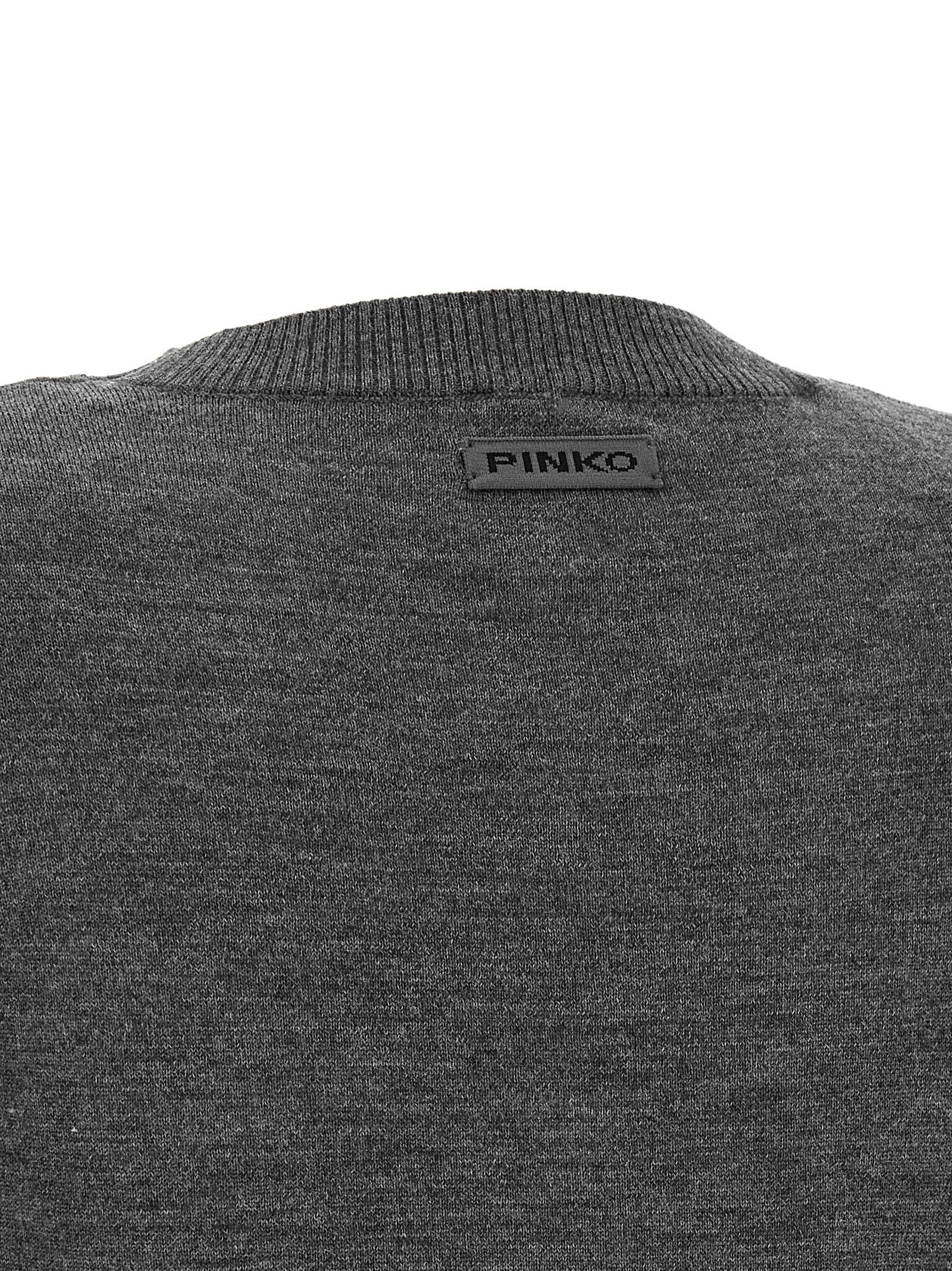 Pinko Padded Shoulder Sweater Grey