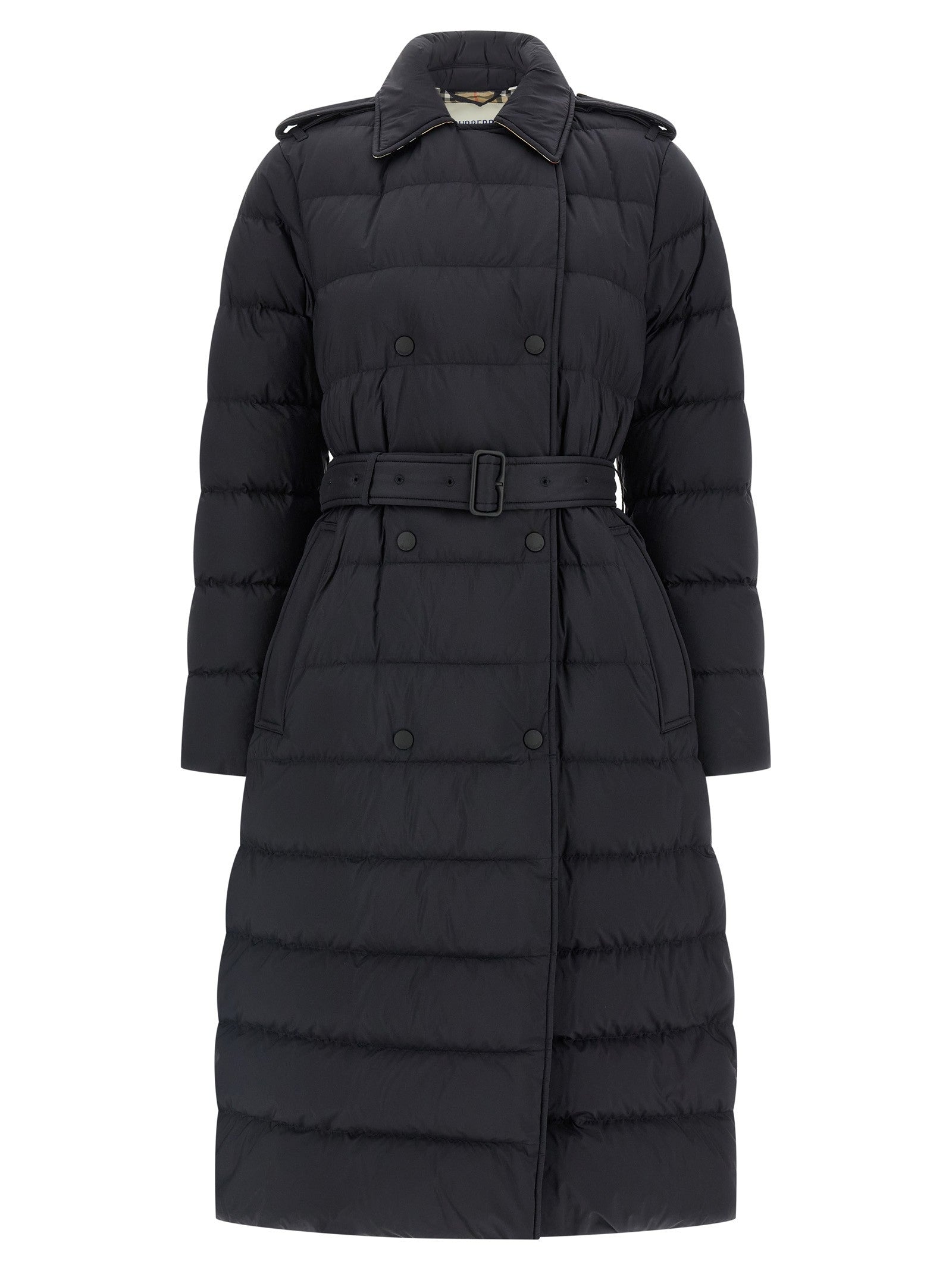 Burberry Padded Trench Coat Black