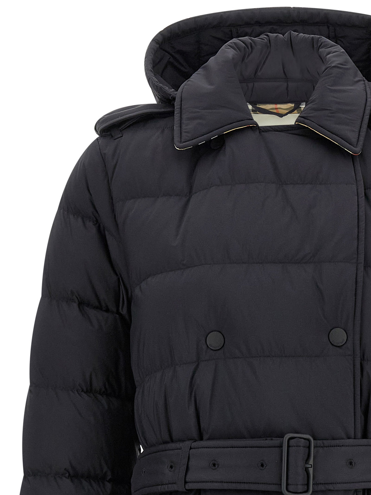 Burberry Padded Trench Coat Black, view 4