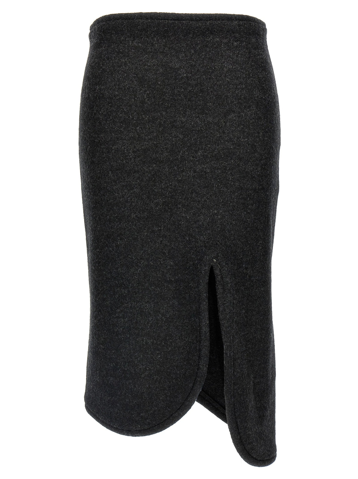 Victoria Beckham Padded Tube Detail Skirt Grey