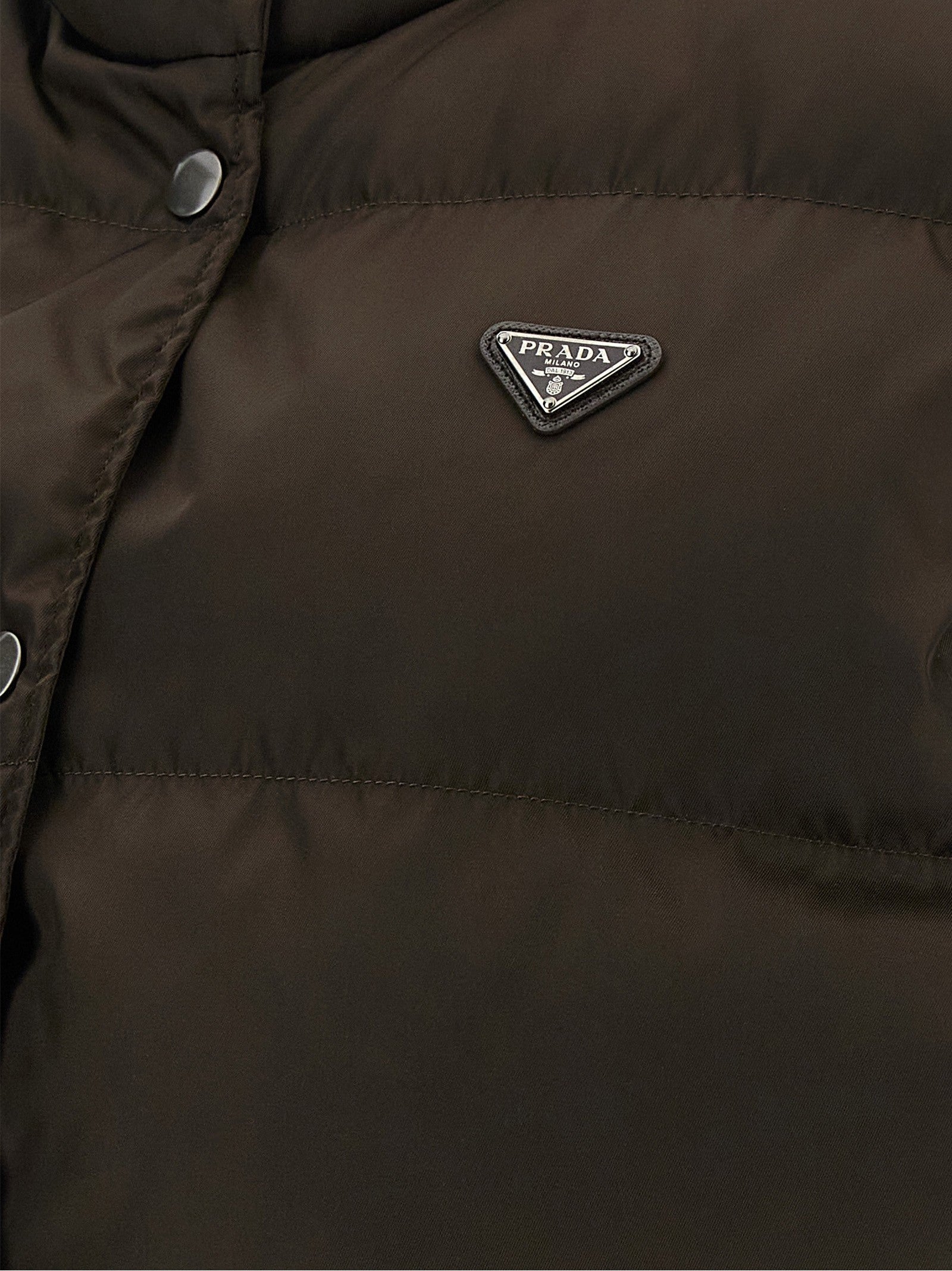 PRADA Padded Vest Brown
