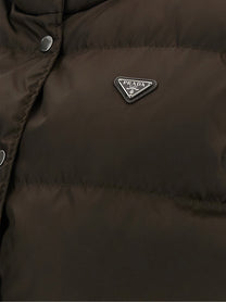 PRADA Padded Vest Brown