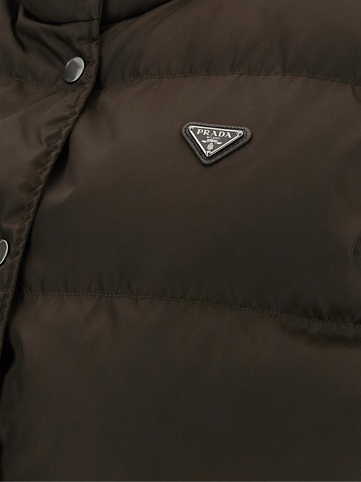 PRADA Padded Vest Brown, view 4
