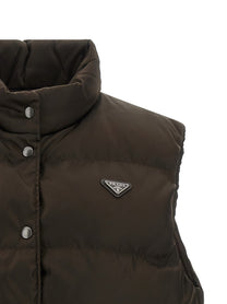 PRADA Padded Vest Brown